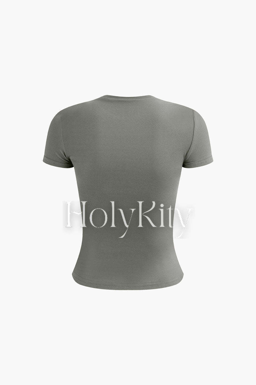T-shirt uni à col rond