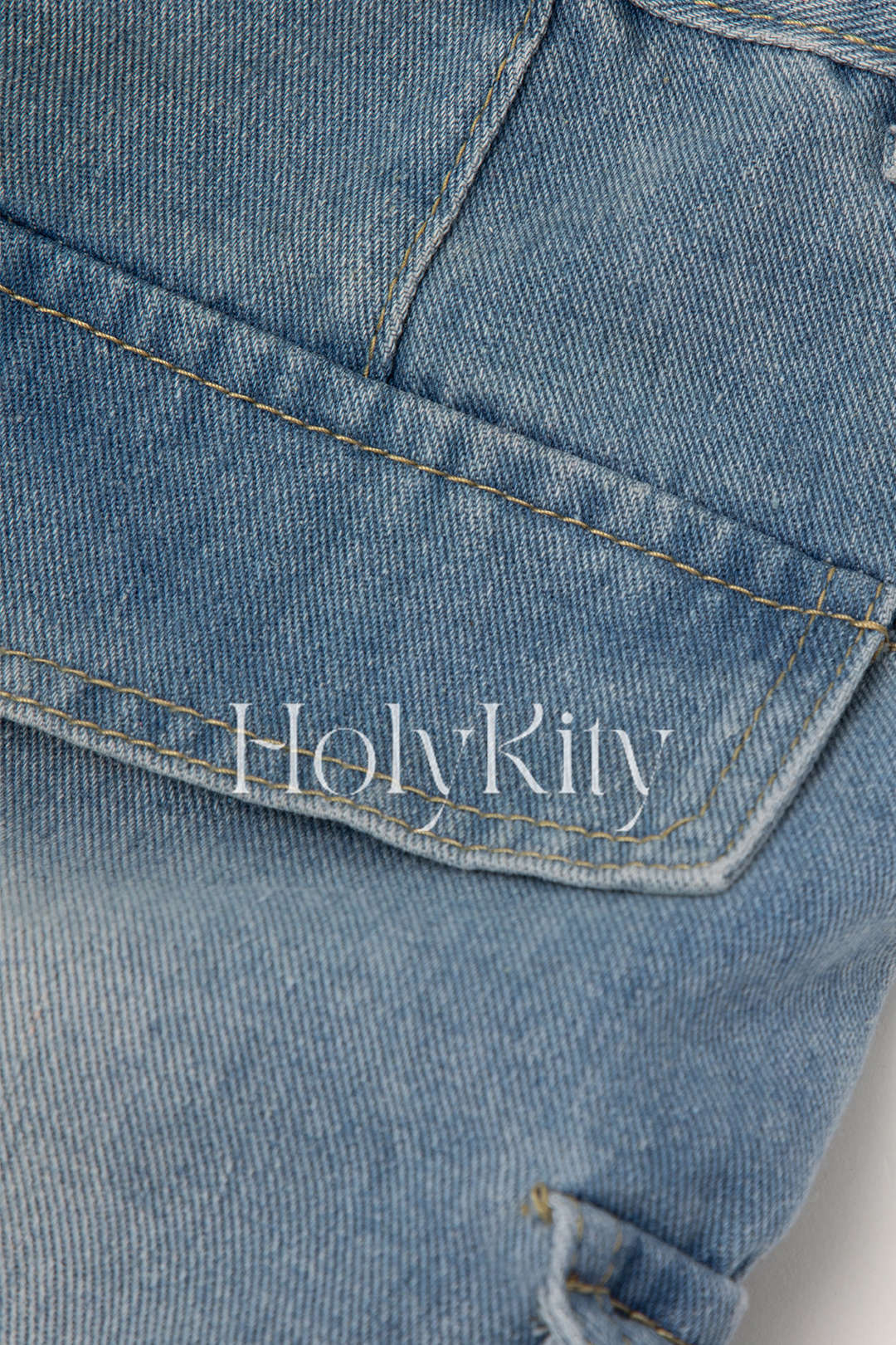 Multi Pocket Straight Leg Cargo Jeans