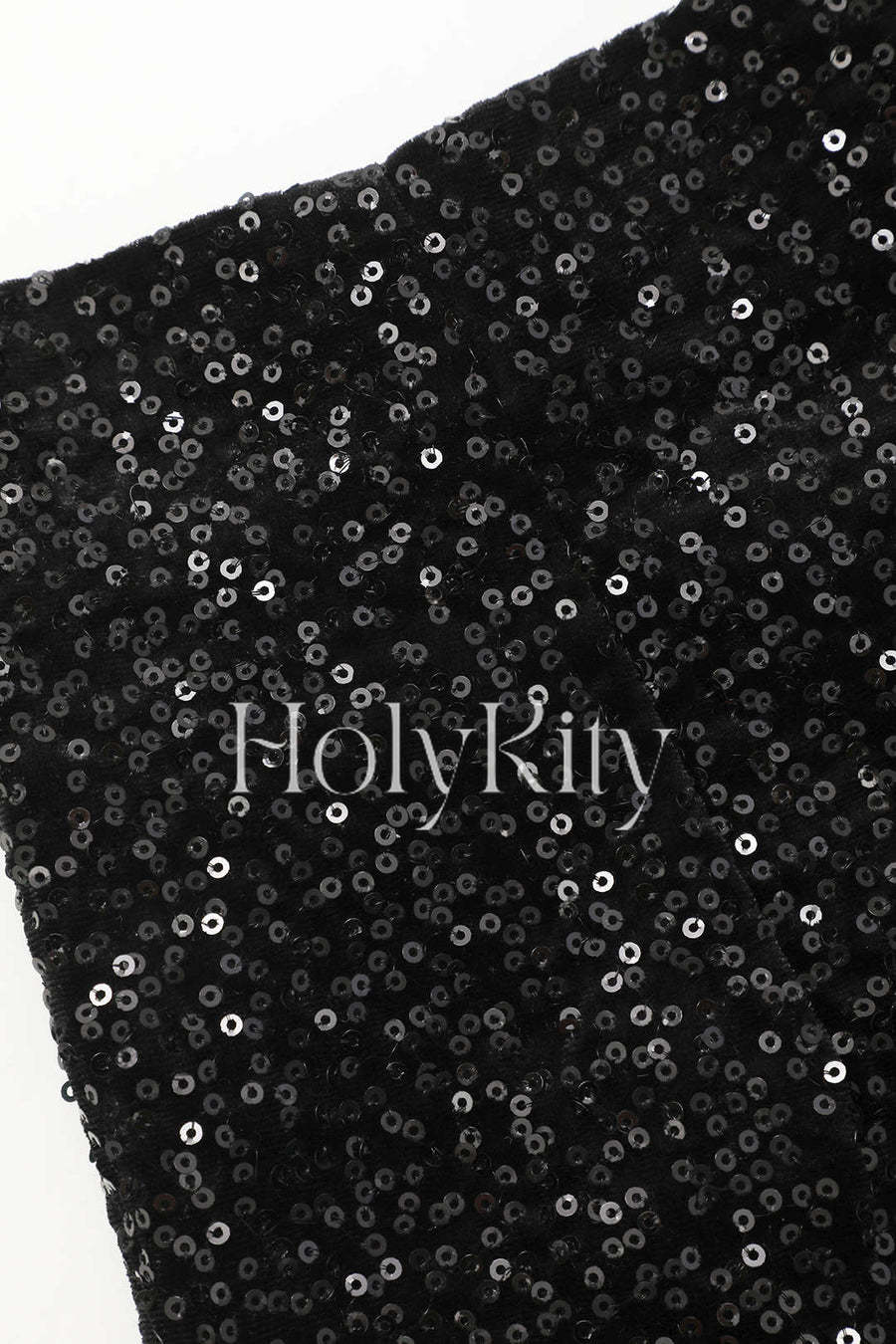 Sequin Velvet Zipper Mini Skirt