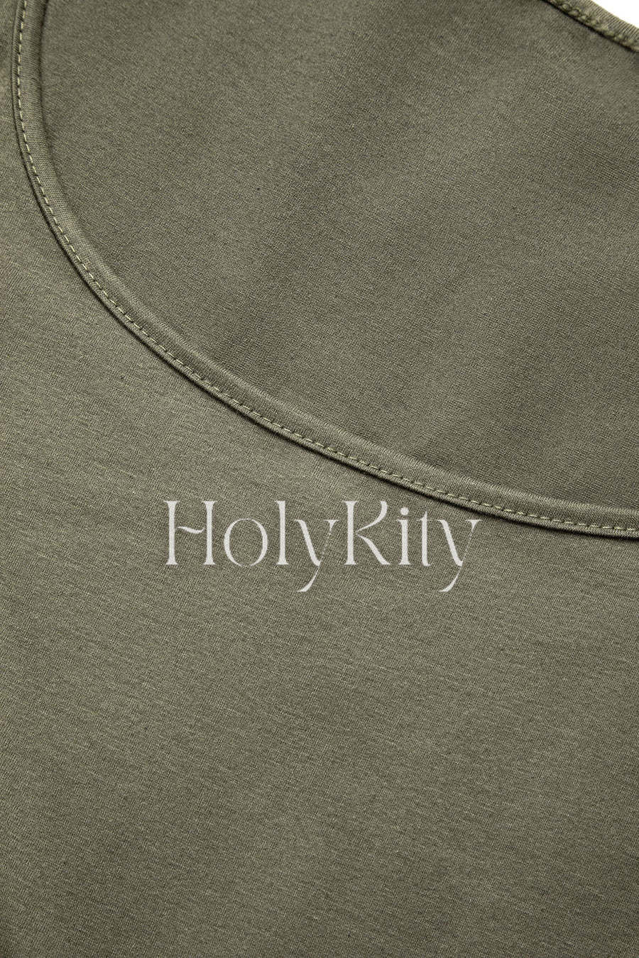 Set aus Tanktop mit Stehkragen und Langarmoberteil mit eckigem Ausschnitt
