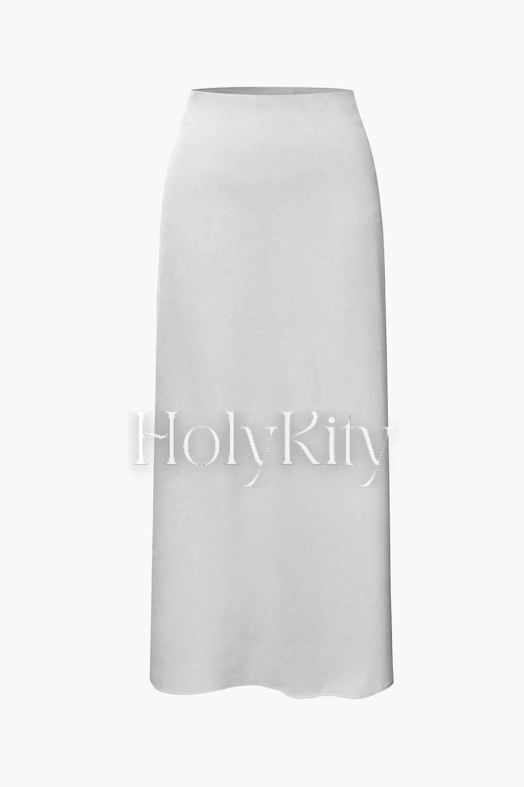 Jupe longue en satin