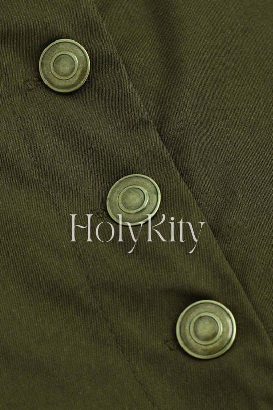 Pantalon cargo à revers et poches à rabat