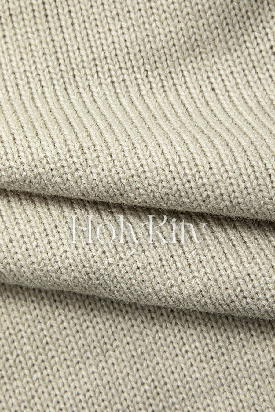 Pull à manches longues en tricot à col montant et fermeture éclair