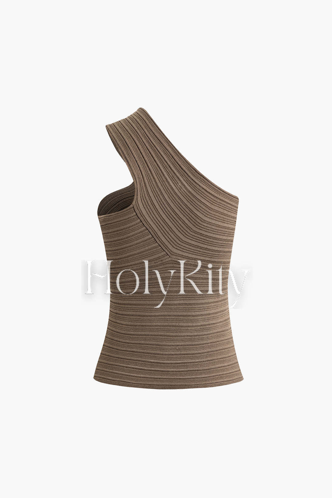 Asymmetric One Shoulder Knit Cami Top