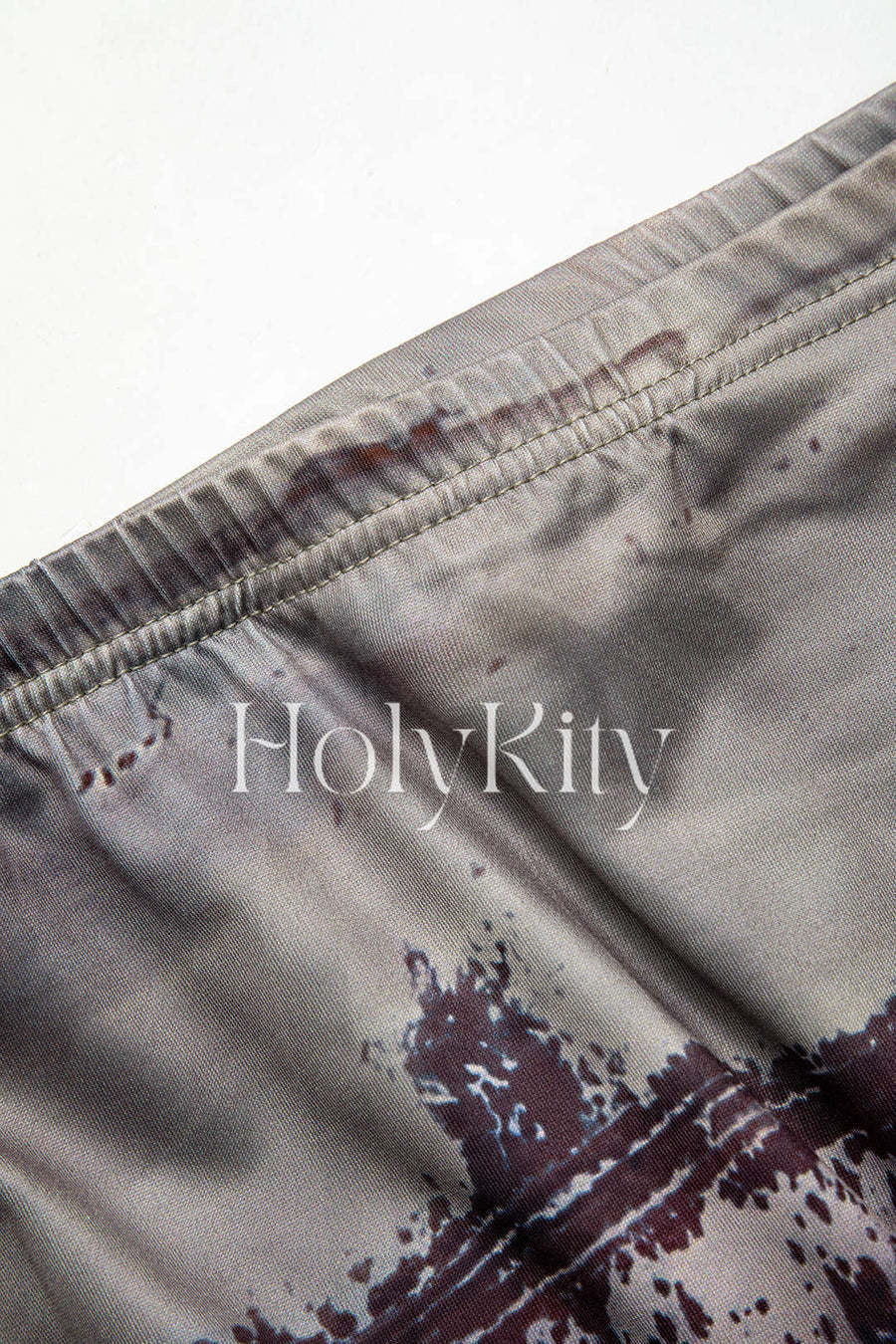Jupe midi sirène taille haute tie dye