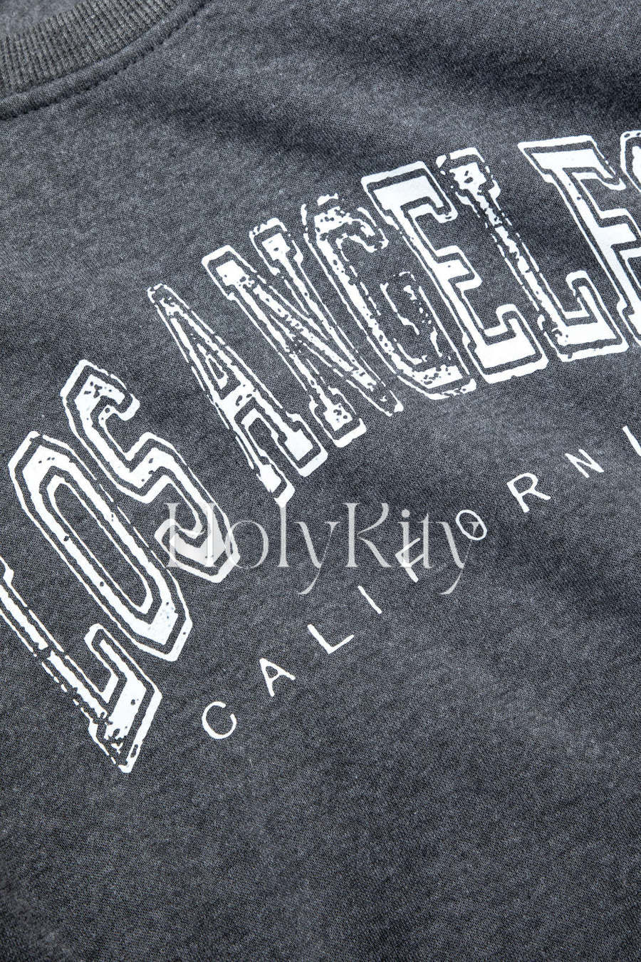 Letter Print Round Neck Sweatshirt
