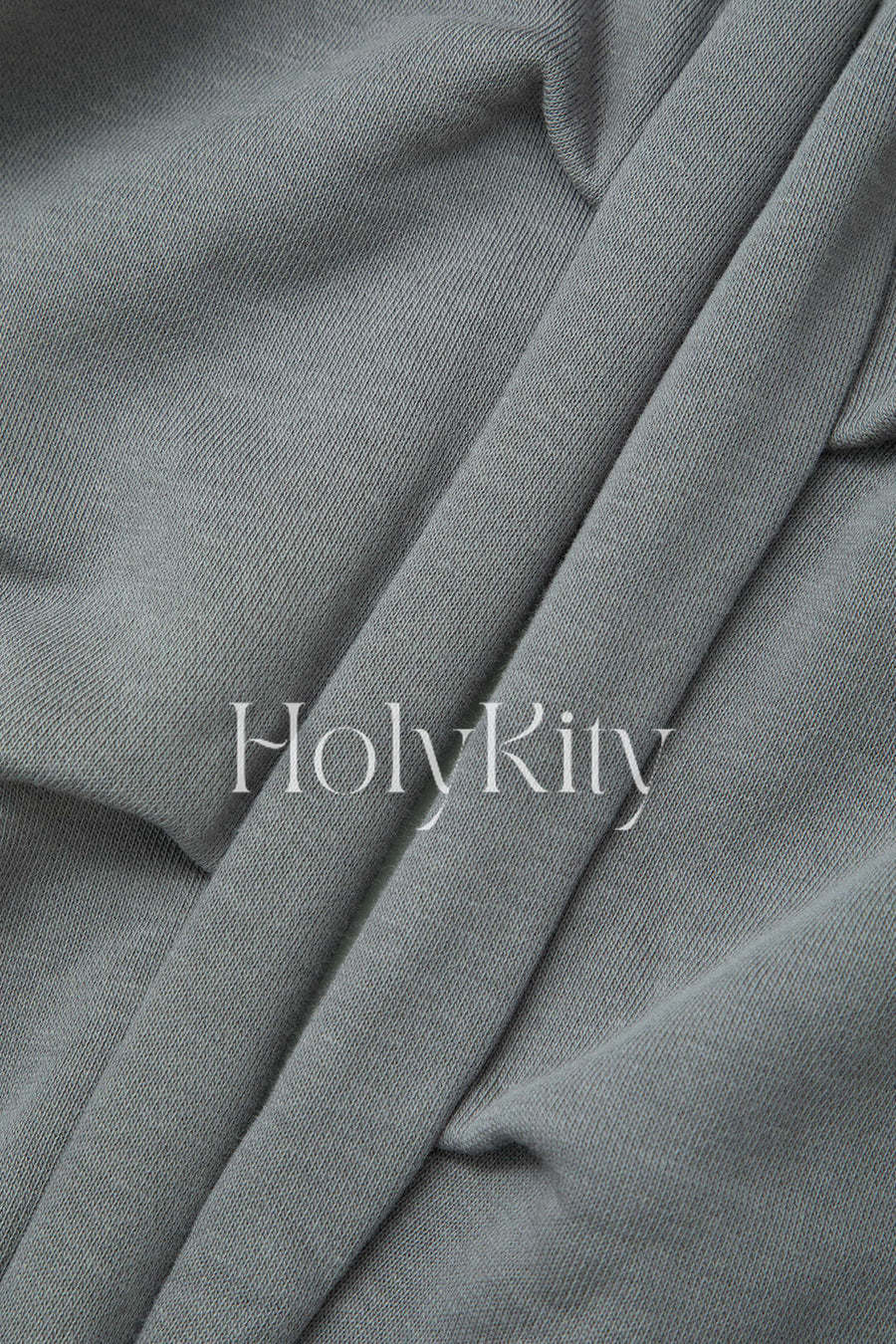 Hose mit hoher Taille, Kordelzug und Pattentasche und geradem Bein