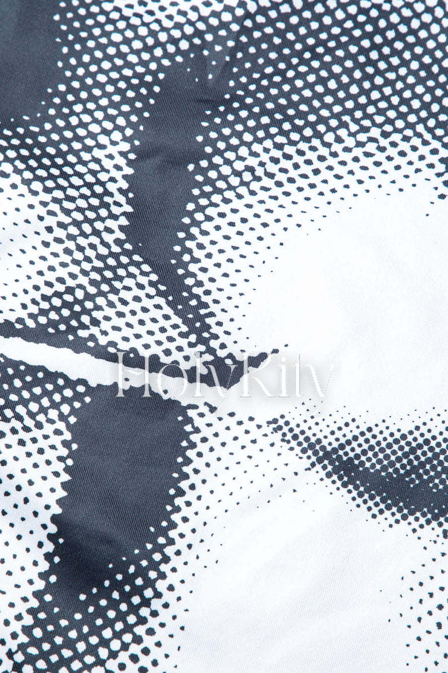 Set mit langärmligem Oberteil und Maxirock im Body-Print