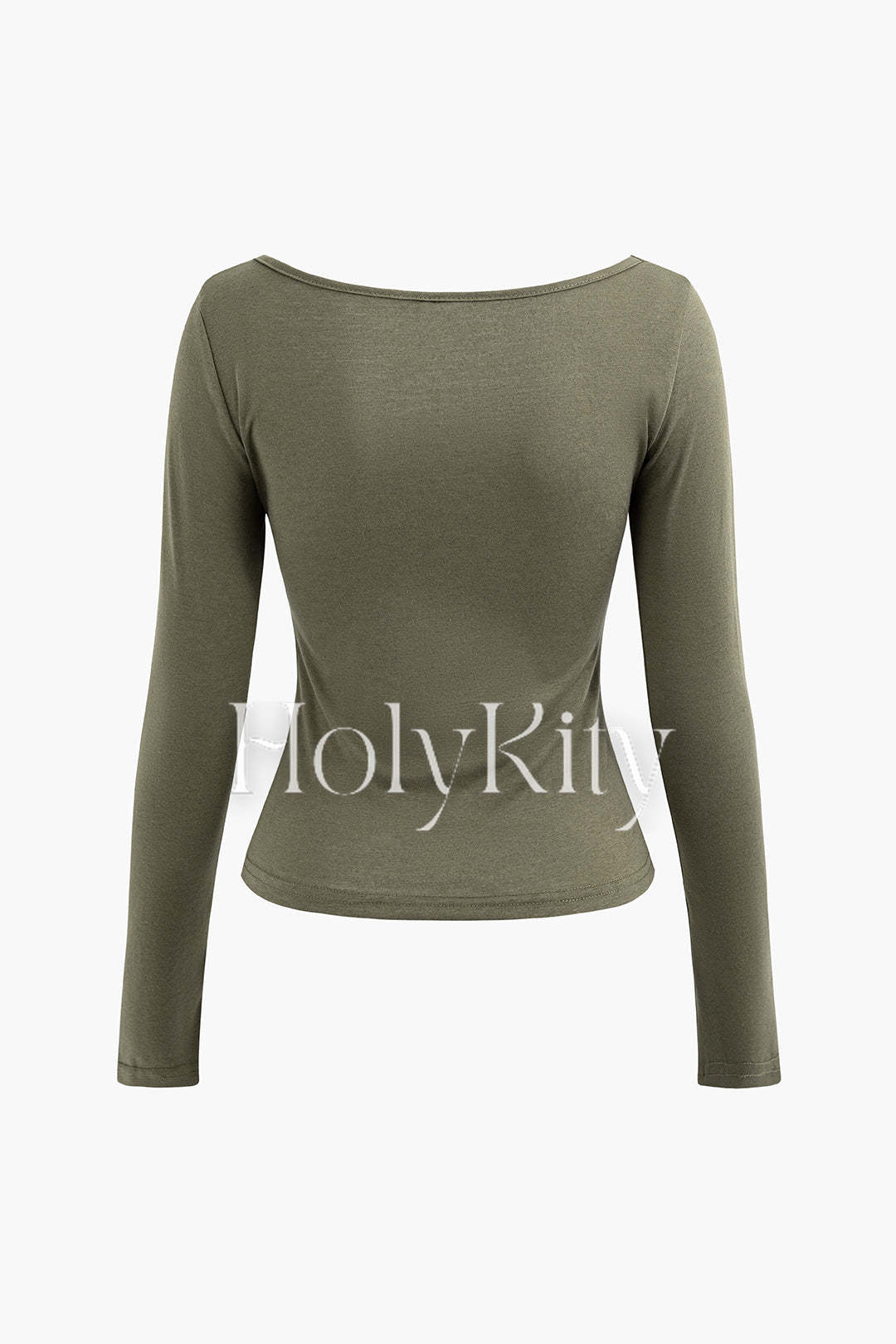 Set aus Tanktop mit Stehkragen und Langarmoberteil mit eckigem Ausschnitt