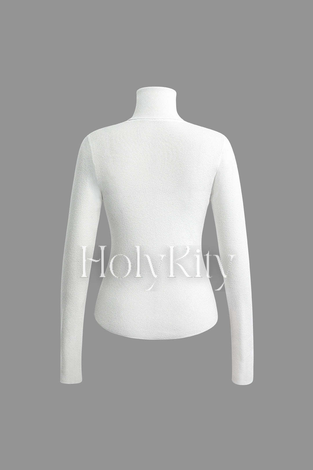 Turtleneck Long Sleeve Knit Top