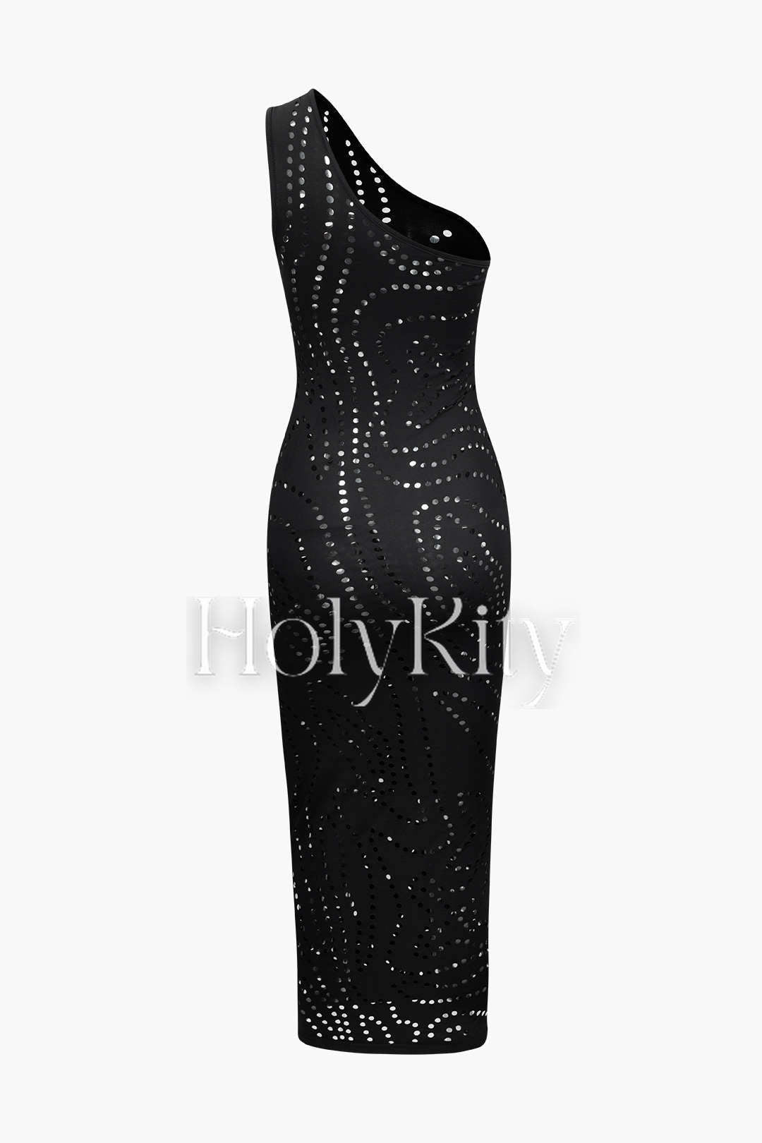 One Shoulder Cut Out Maxi Dress