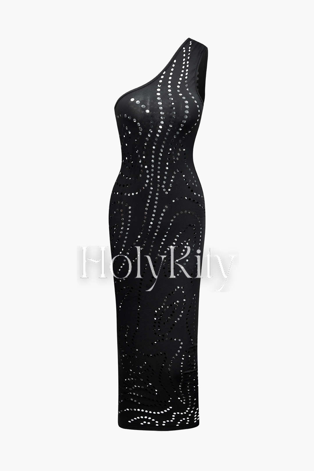 One Shoulder Cut Out Maxi Dress