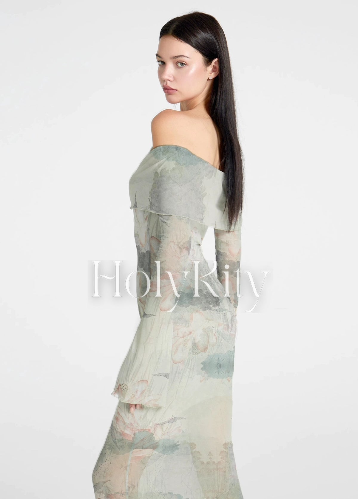 Moonlight Lotus Maxi Dress