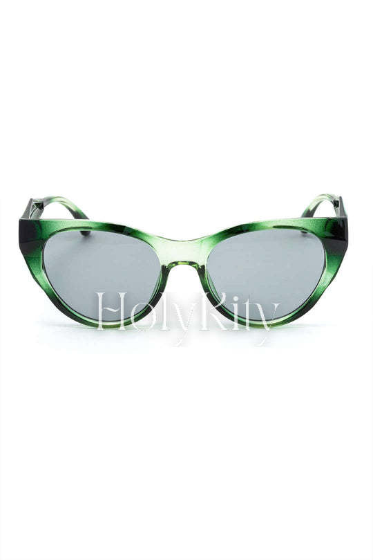 Lunettes de soleil à monture ombrée 