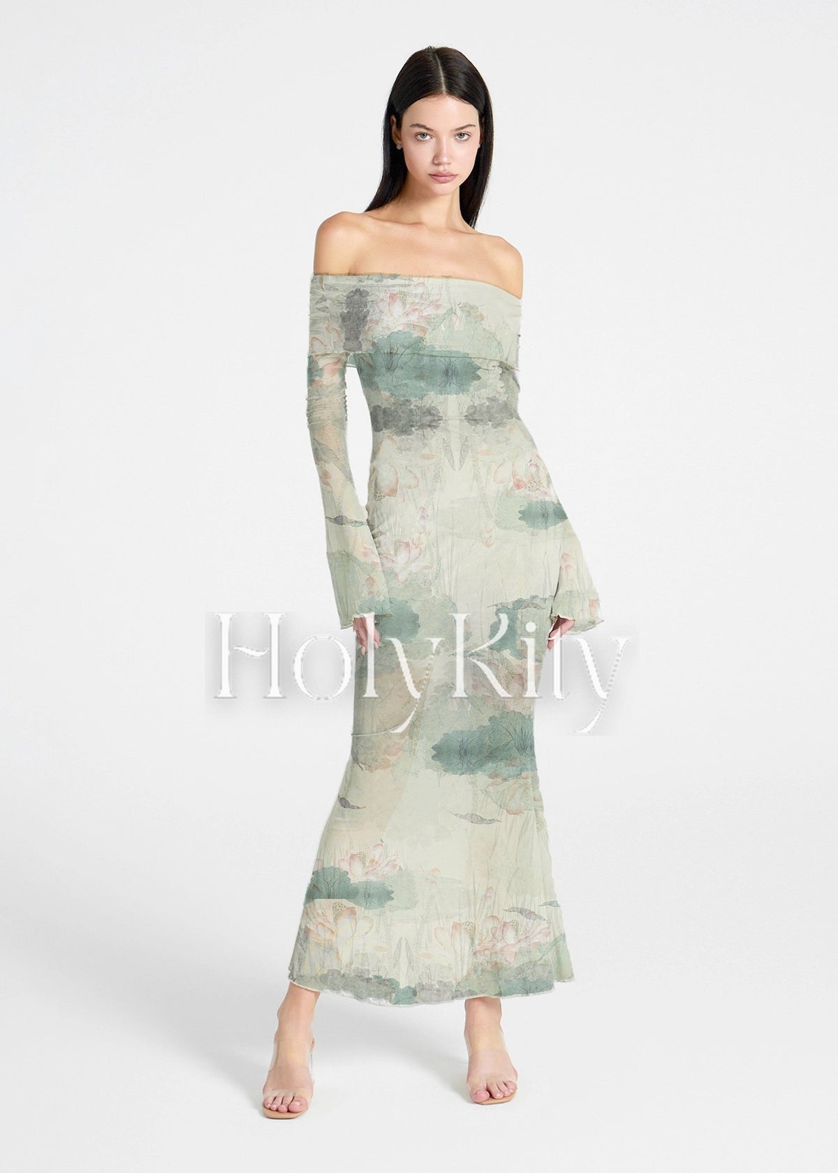 Moonlight Lotus Maxi Dress