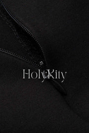 High Waisted Seam Detail Shorts
