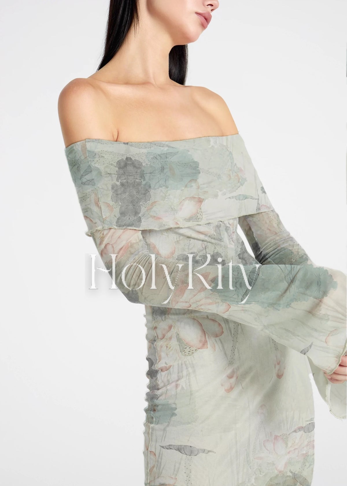 Moonlight Lotus Maxi Dress