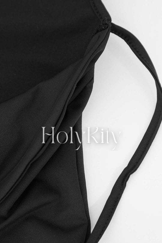 Halterneck Backless Maxi Dress