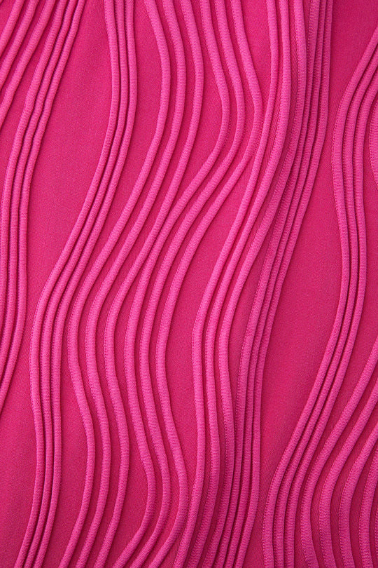 Strukturiertes Maxikleid mit One-Shoulder-Träger 
