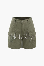 Multi-pocket Cargo Shorts