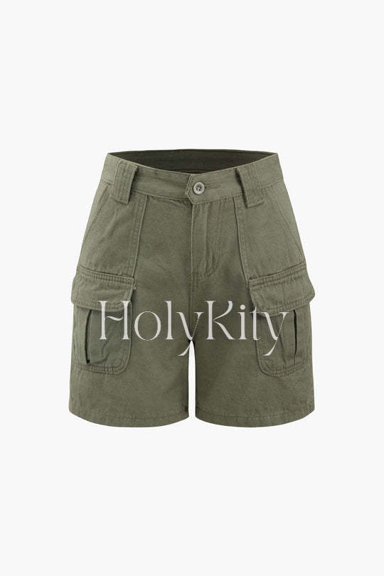 Multi-pocket Cargo Shorts