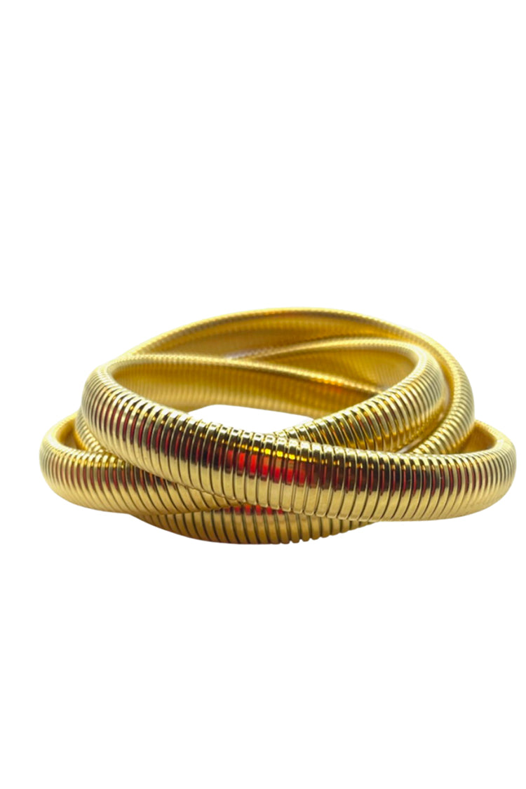 Gold Twisted Cobra Bracelet