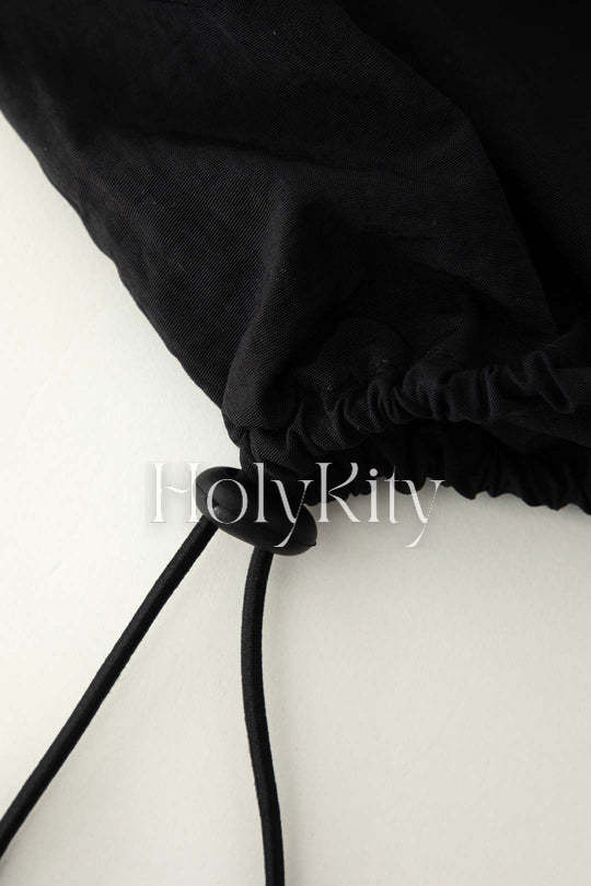 Drawstrings Crop Tank Top