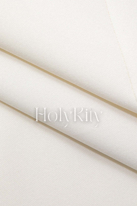 Blazer simple boutonnage à col en V et revers crantés 