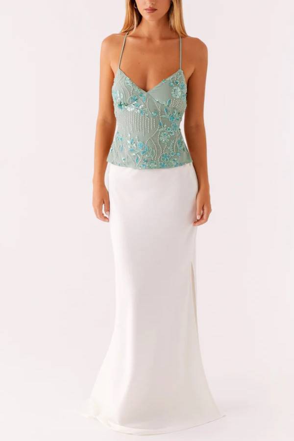 Women V Neck Spaghetti Strap Cami Top