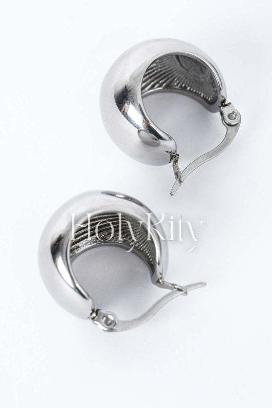 Curved Hoop Earrings