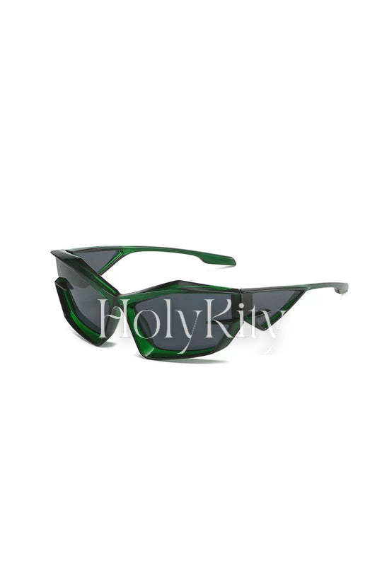 Lunettes de soleil enveloppantes œil de chat 