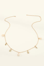Shell Conch Starfish Pendant Metal Waist Chain