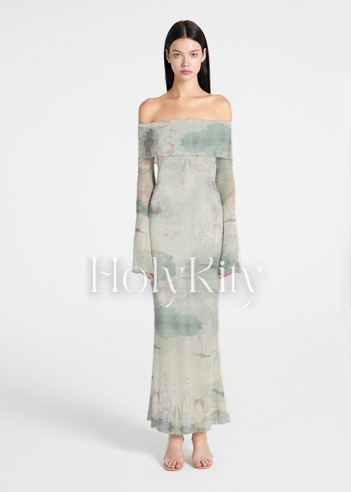 Moonlight Lotus Maxikleid 