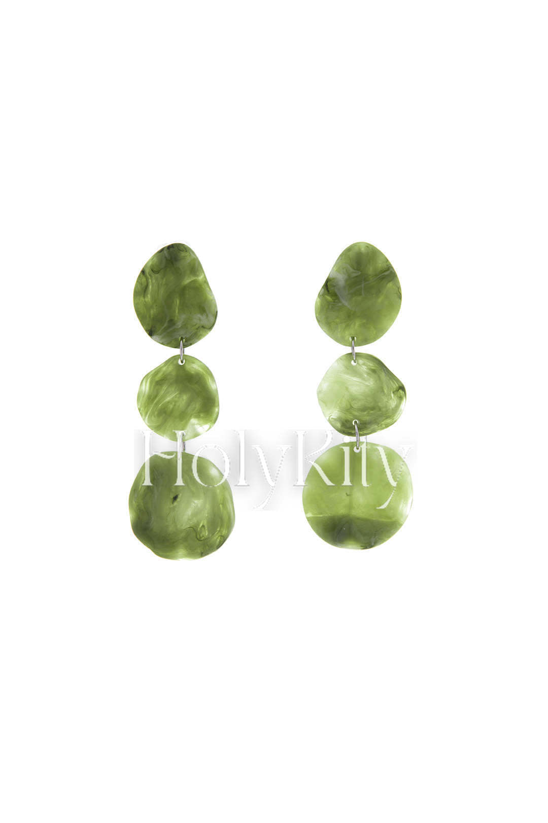 Boucles d'oreilles à clip triple goutte 