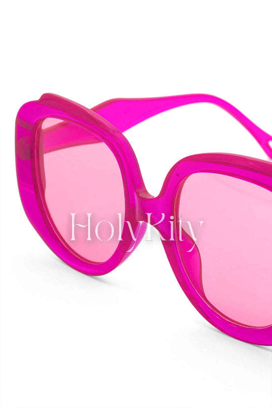 Lunettes de soleil à monture surdimensionnée 