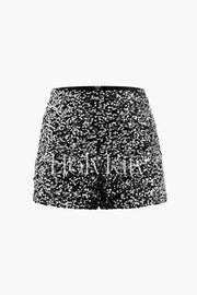 Sequin Embellishment Shorts