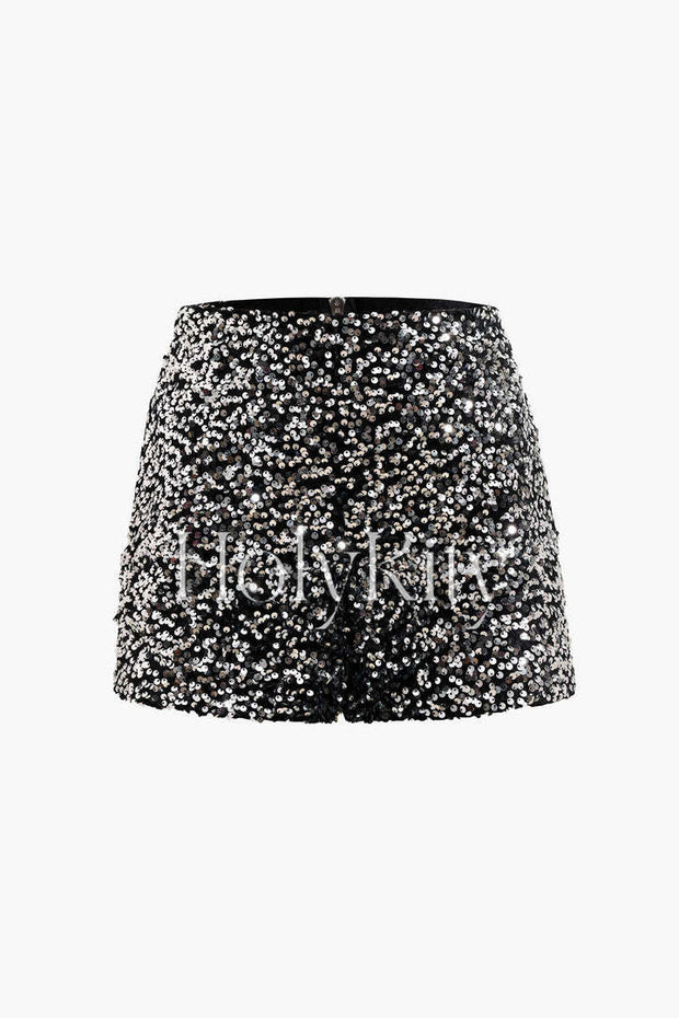 Sequin Embellishment Shorts