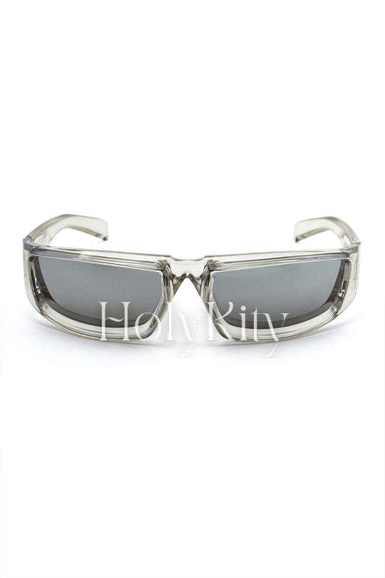Lunettes de soleil teintées à monture carrée 