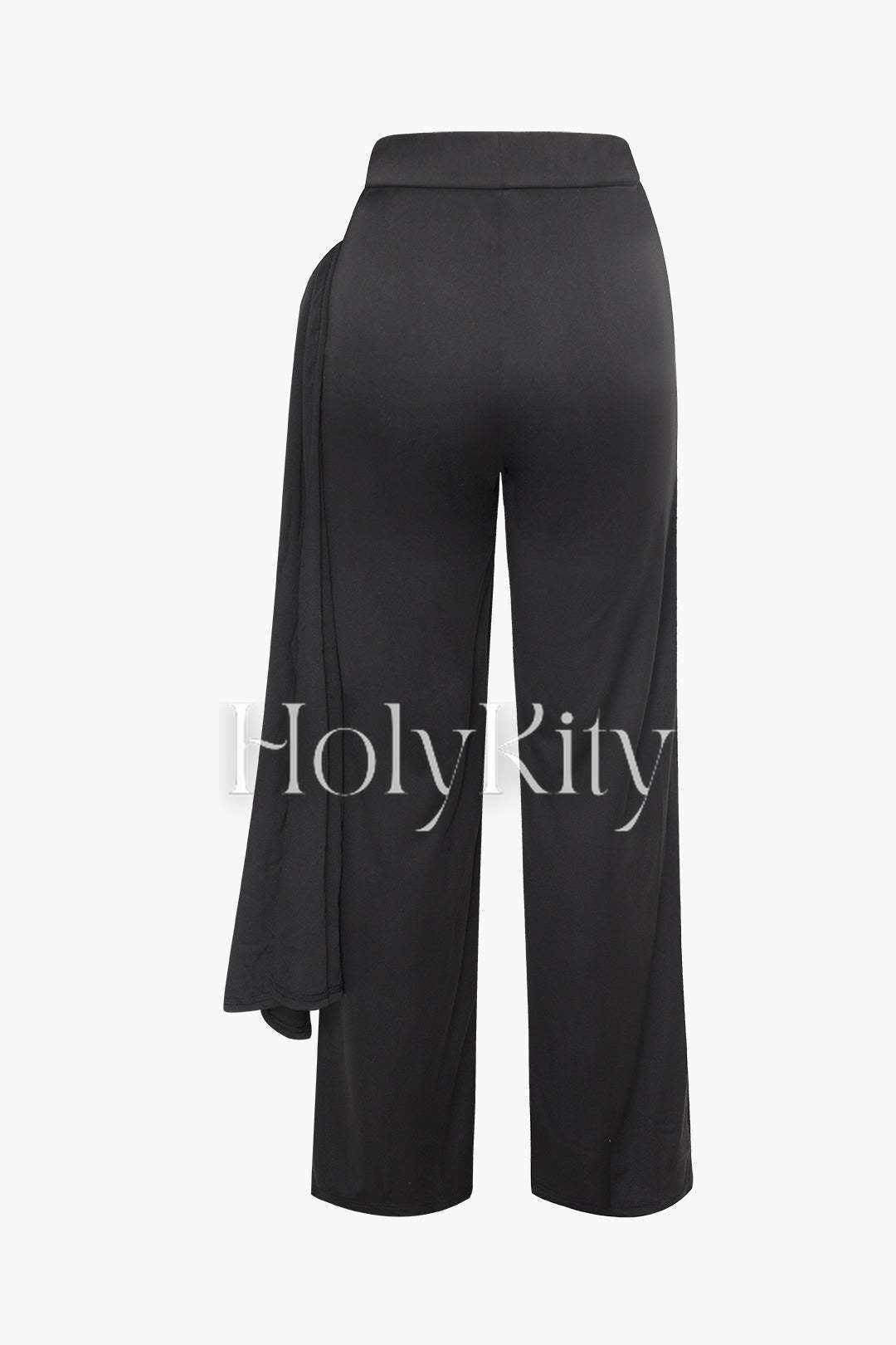 High Waist Ruched Straight Leg Pants