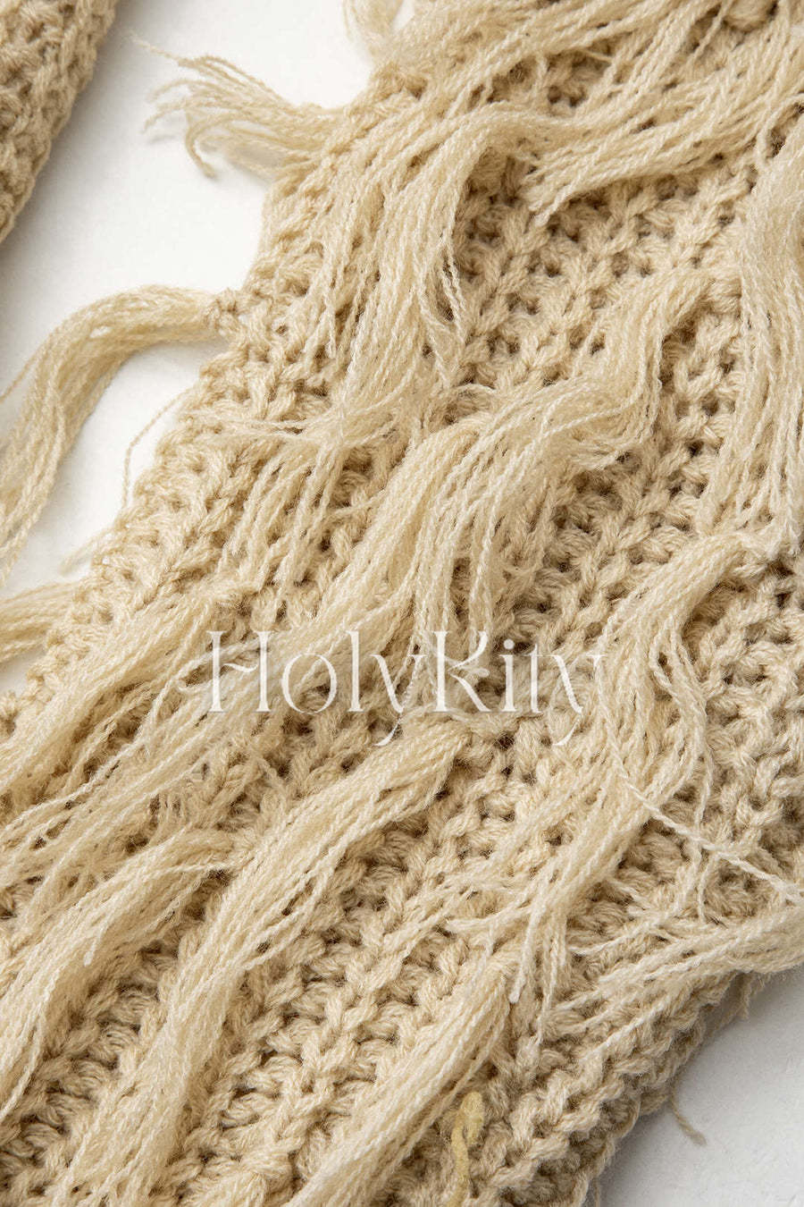 Pullover mit Rundhalsausschnitt und Fransendekor 