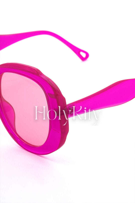 Lunettes de soleil à monture surdimensionnée 