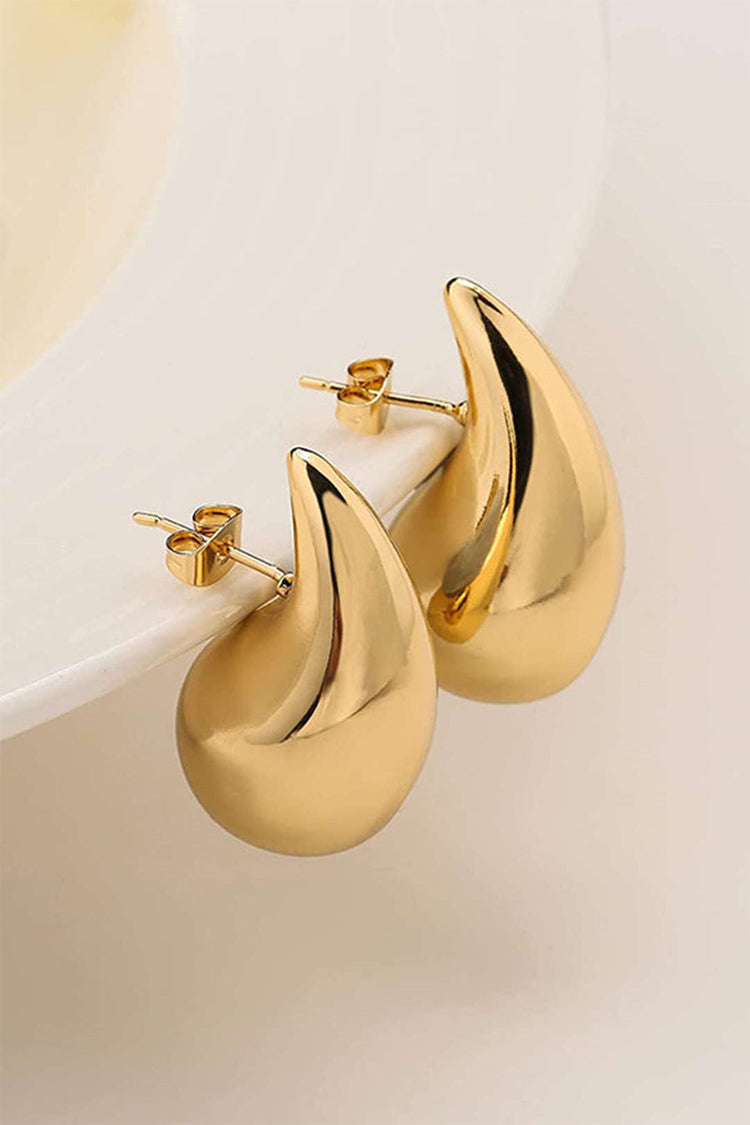 Boucles d'oreilles pendantes en métal 