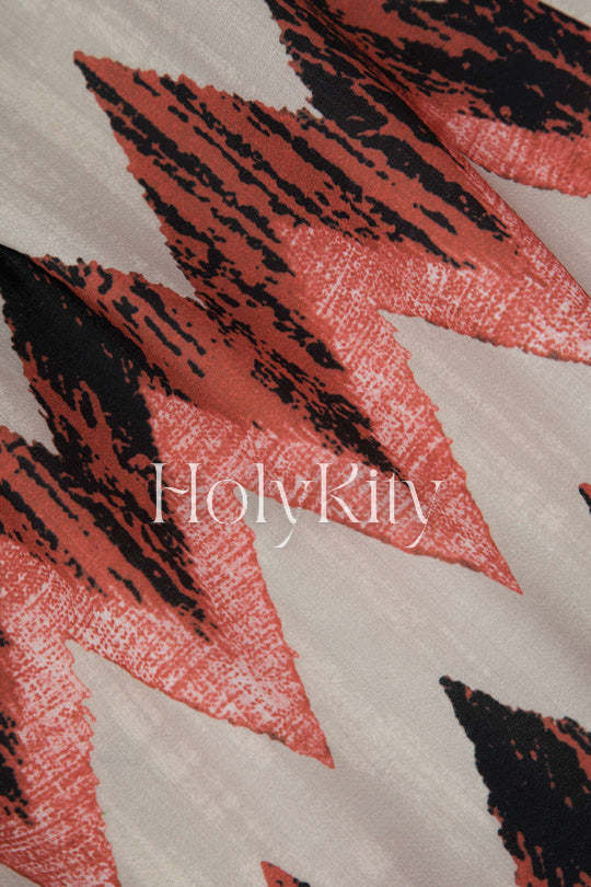 Printed Knot Mini Skirt
