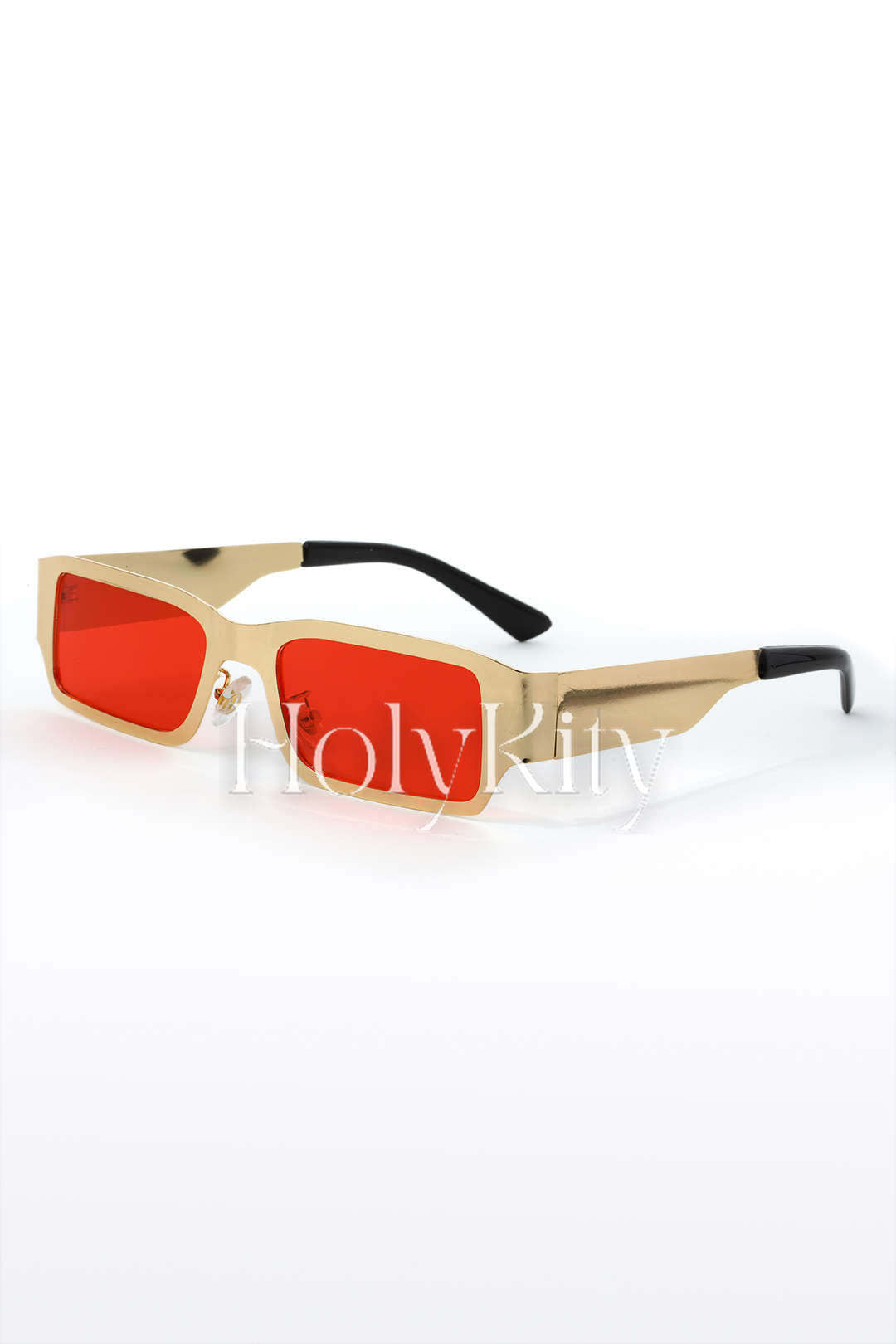 Lunettes de soleil à monture en acier 