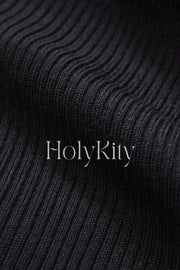 Super Cropped Long Sleeve Knit Top