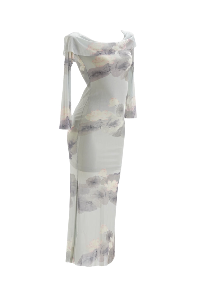 Moonlight Lotus Maxi Dress