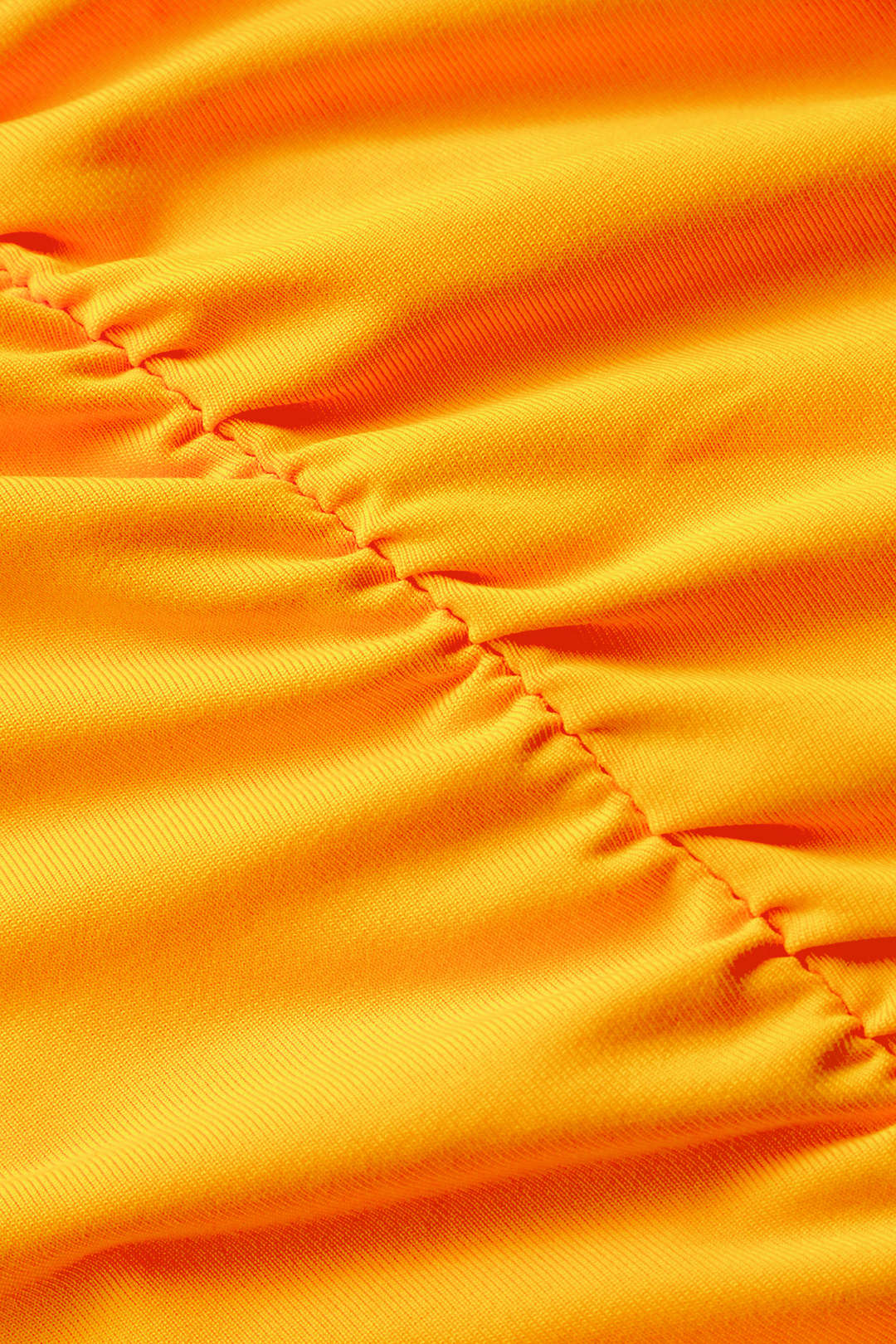 Robe mi-longue sans bretelles à nouer contrastée 