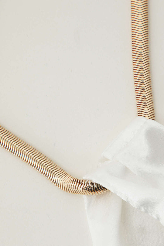 Metal Chain Halterneck Cami Top