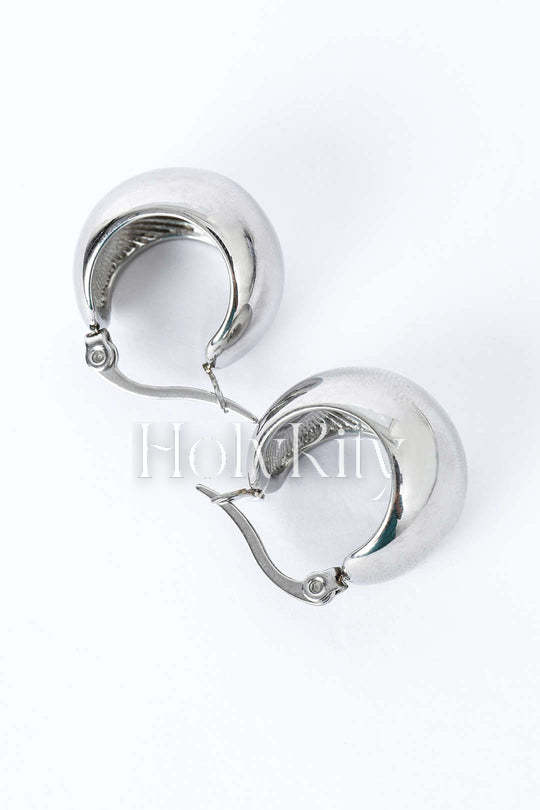 Curved Hoop Earrings