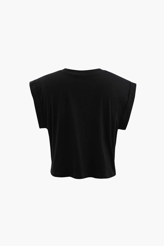 T-Shirt mit Grafik und Knotensaum im Eye Look-Stil 